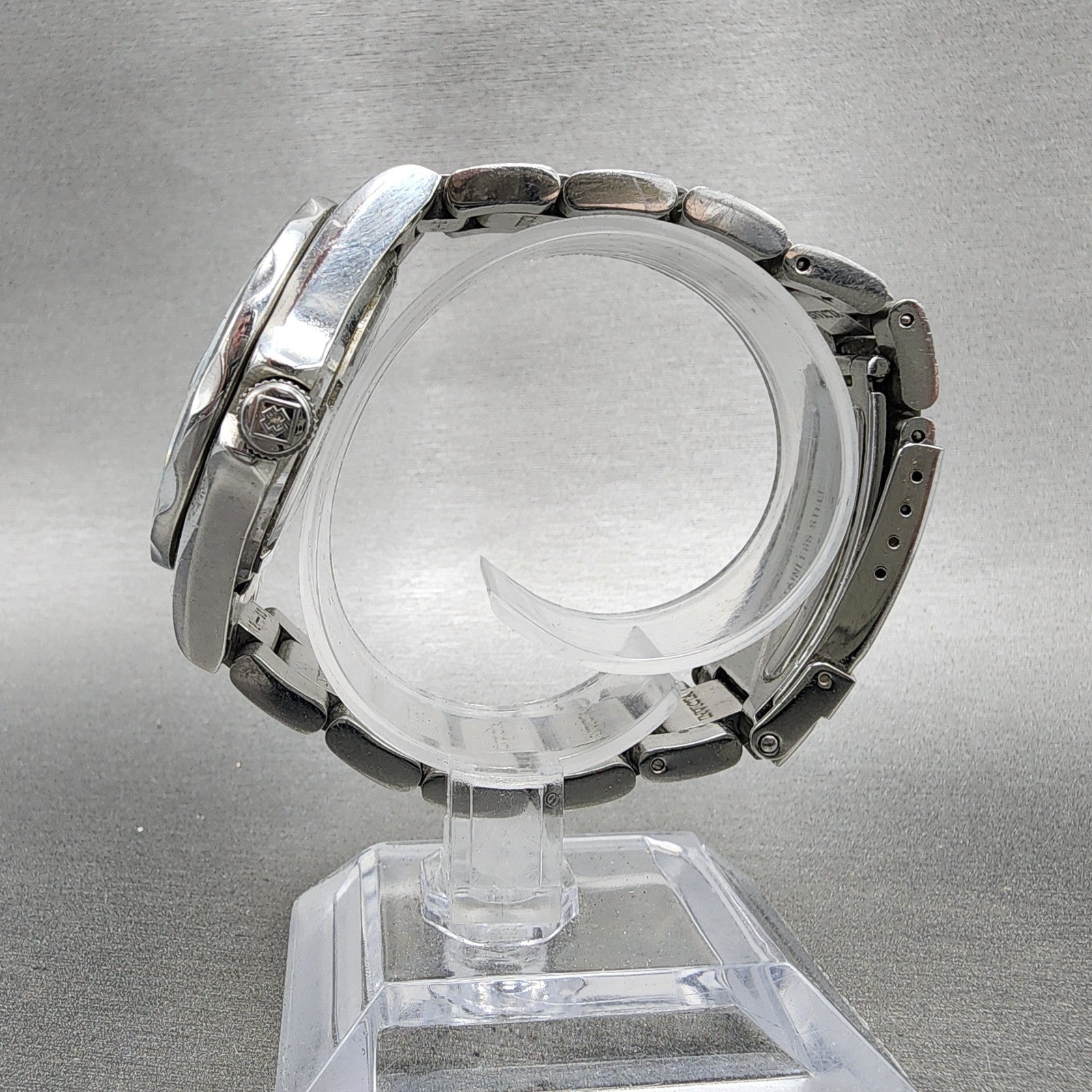 Invicta Angle Watch Women 37mm Silver Dial Steel Date Round 12503 New Battery6