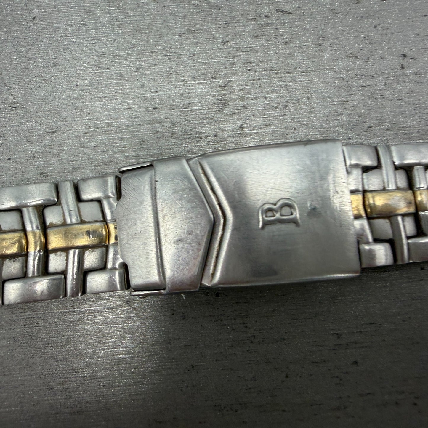 Bulova Millennia Watch Bracelet Two Tone 20mm Stainless Steel 98A48 Vintage2
