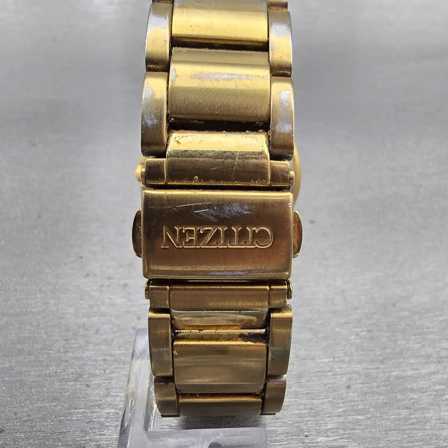 Citizen Watch Men 36mm Champagne Dial Gold Tone Daydate 2500-S99937 New Battery7