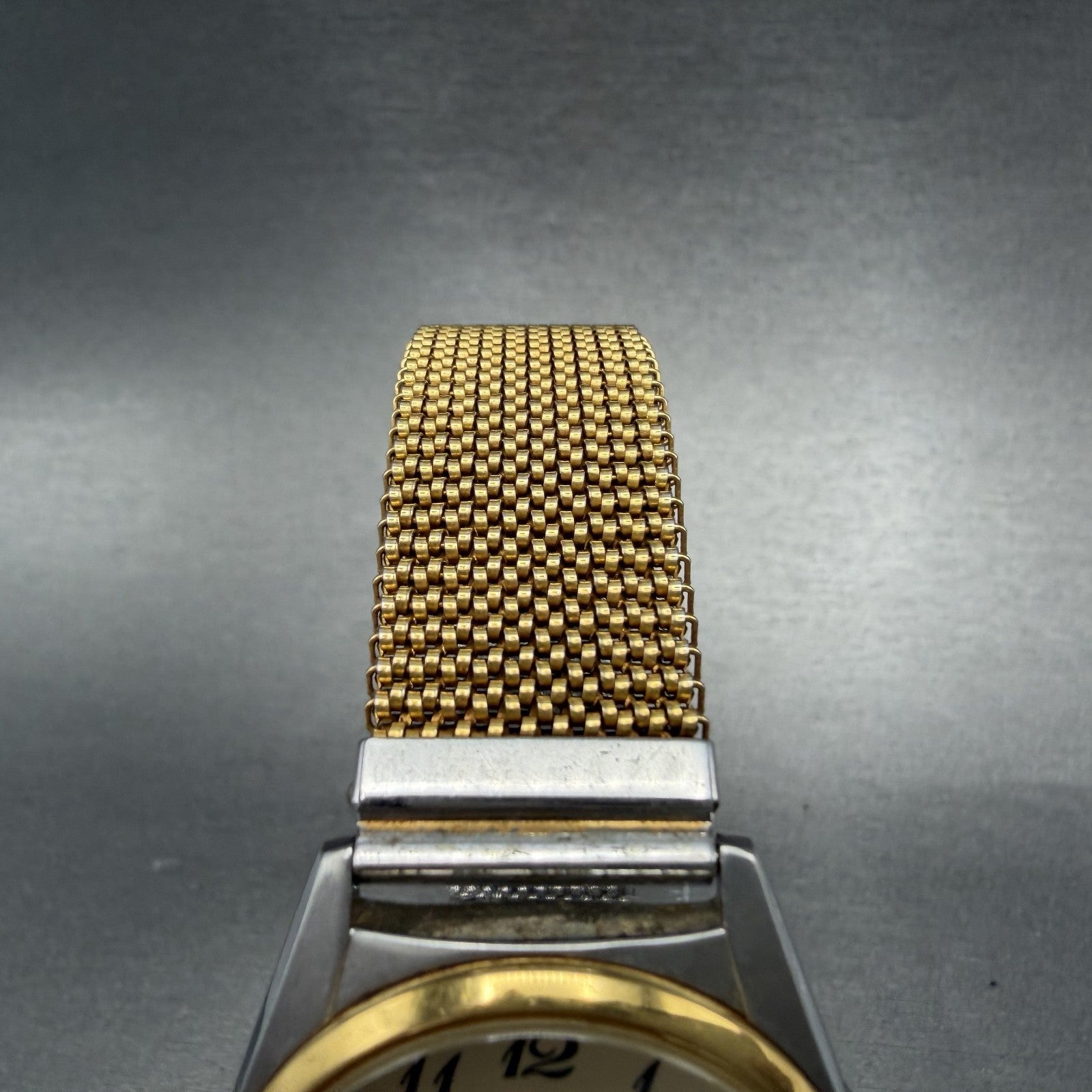 Orient Swimmer Watch Men 35mm Champagne Dial Two Tone Round QW57-B0 New Battery4