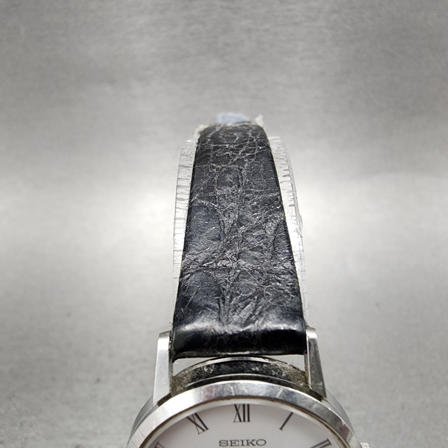 Seiko Watch Women 24mm White Dial Silver Tone Round 41306001 New Battery4
