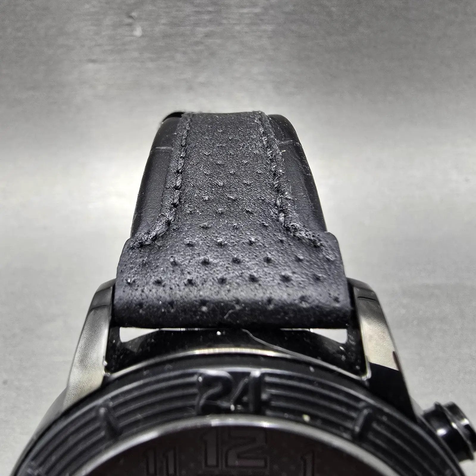 Citizen Eco-Drive Chronograph Watch Men 46mm Black Dial Black AT2205-01E Runs4
