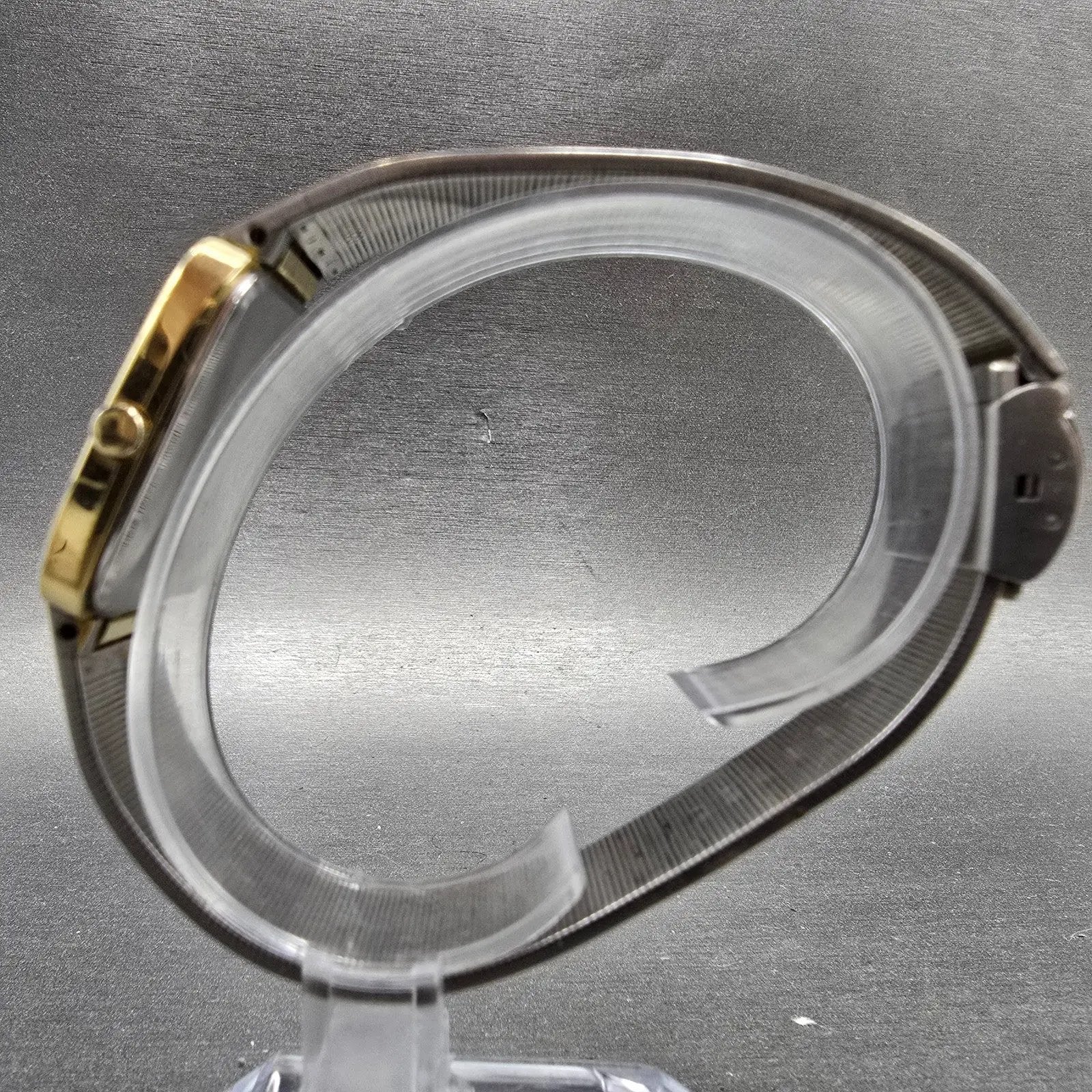 Seiko Analog Digital Watch Men 30mm Champagne Dial Gold Tone H448-5080 PARTS7
