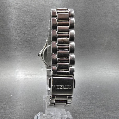 Citizen Eco-Drive Watch Women 26mm Pink Dial Silver Diamonds Date E011-S0436977