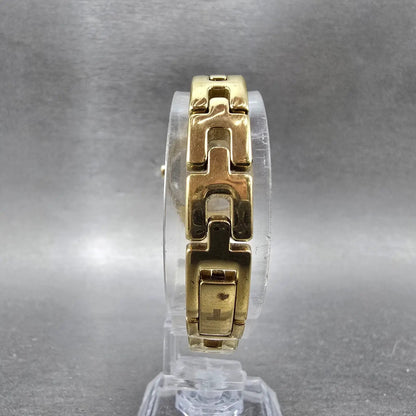 Tissot T-Trend Watch Women 23mm MOP Dial Gold Tone Round New Battery G349 VTG7