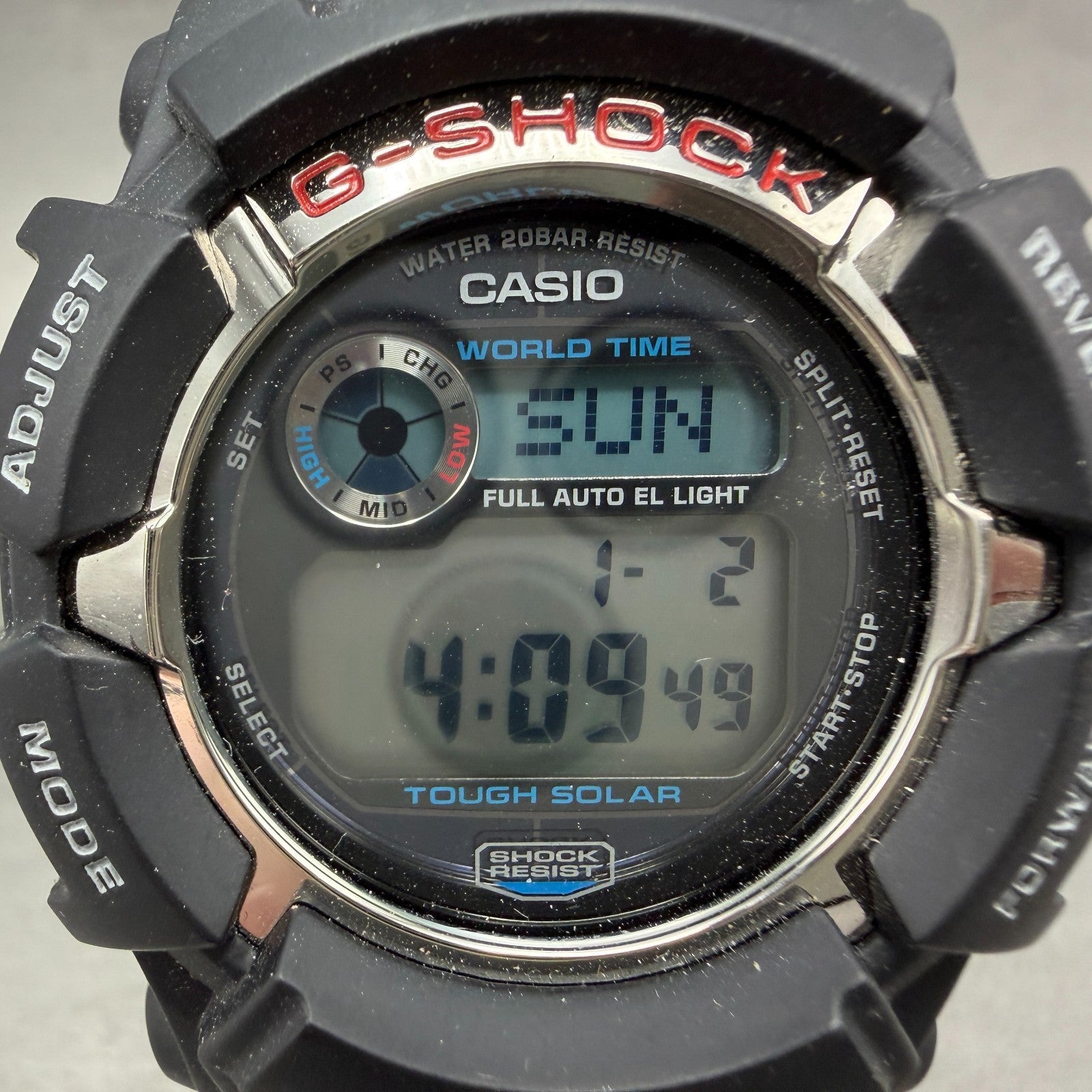Casio G-Shock G-2310R Watch Men 46mm Digital Black Alarm Chrono Solar Works1