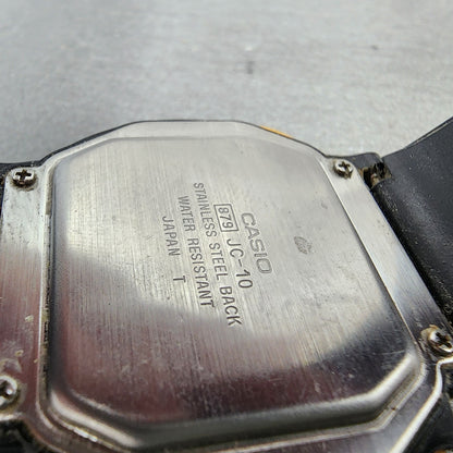 Casio Work Out JC10 Watch Men 41mm Digital Black Tone Alarm Chrono New BatteryA9