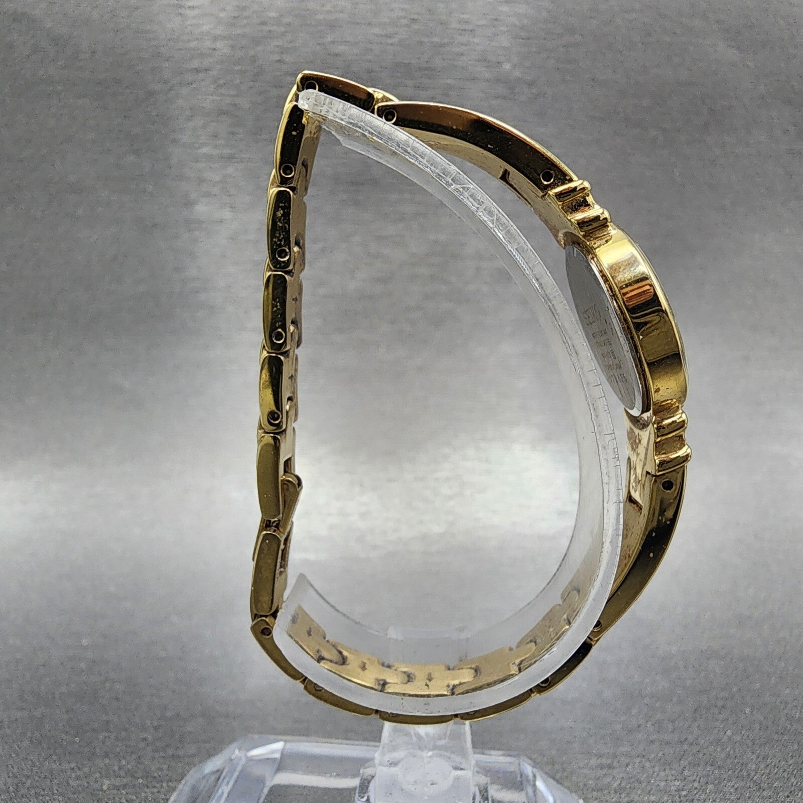 Seiko Watch Women 21mm Gold Dial Gold Tone Round 1N000SC0 New Battery8