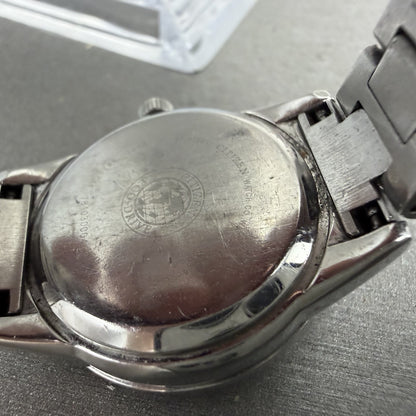 Citizen EcoDrive Watch Women 28mm MOP Dial Silver Tone Round Date Runs9