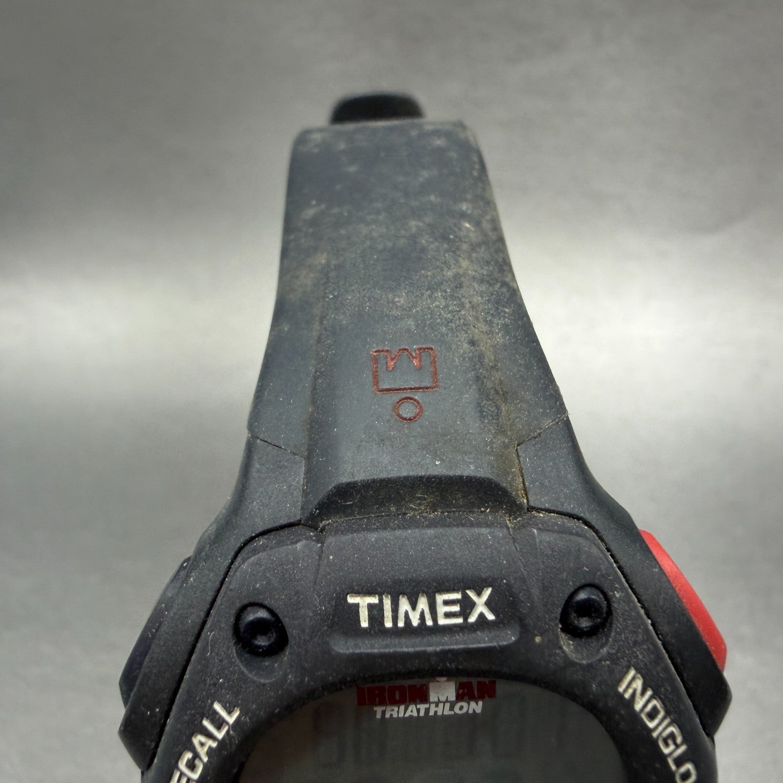 Timex Ironman Triathlon Watch Men 38mm Digital Black Alarm Chrono Round New batt4