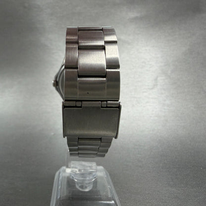 Casio Watch Men 37mm Blue Dial Silver Tone Daydate Round MTP-1239DJ New Battery7