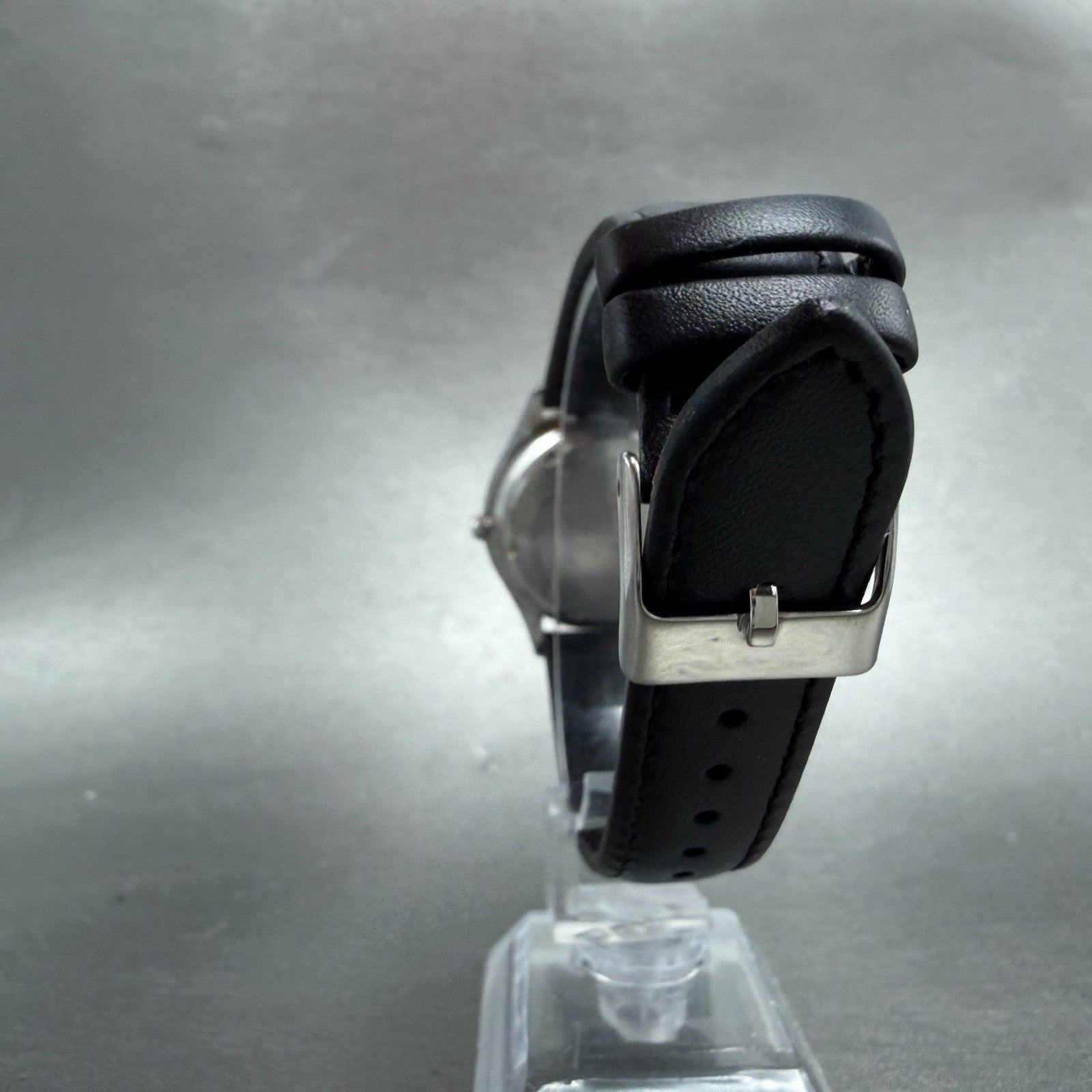 Seiko SQ Watch Men 34mm Silver Dial Silver Tone Daydate READ!! 7813-8029 NewBatt8