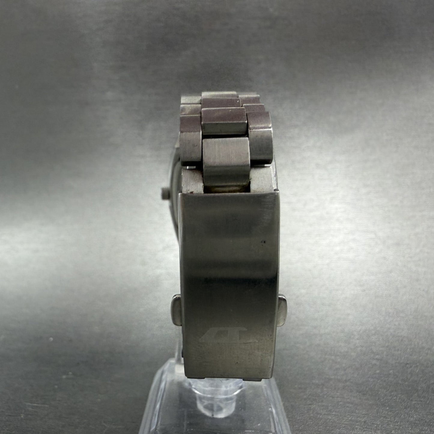Diesel Watch Women 27mm Purple Dial Stainless Steel Rectangle DZ-1031 New Batt7
