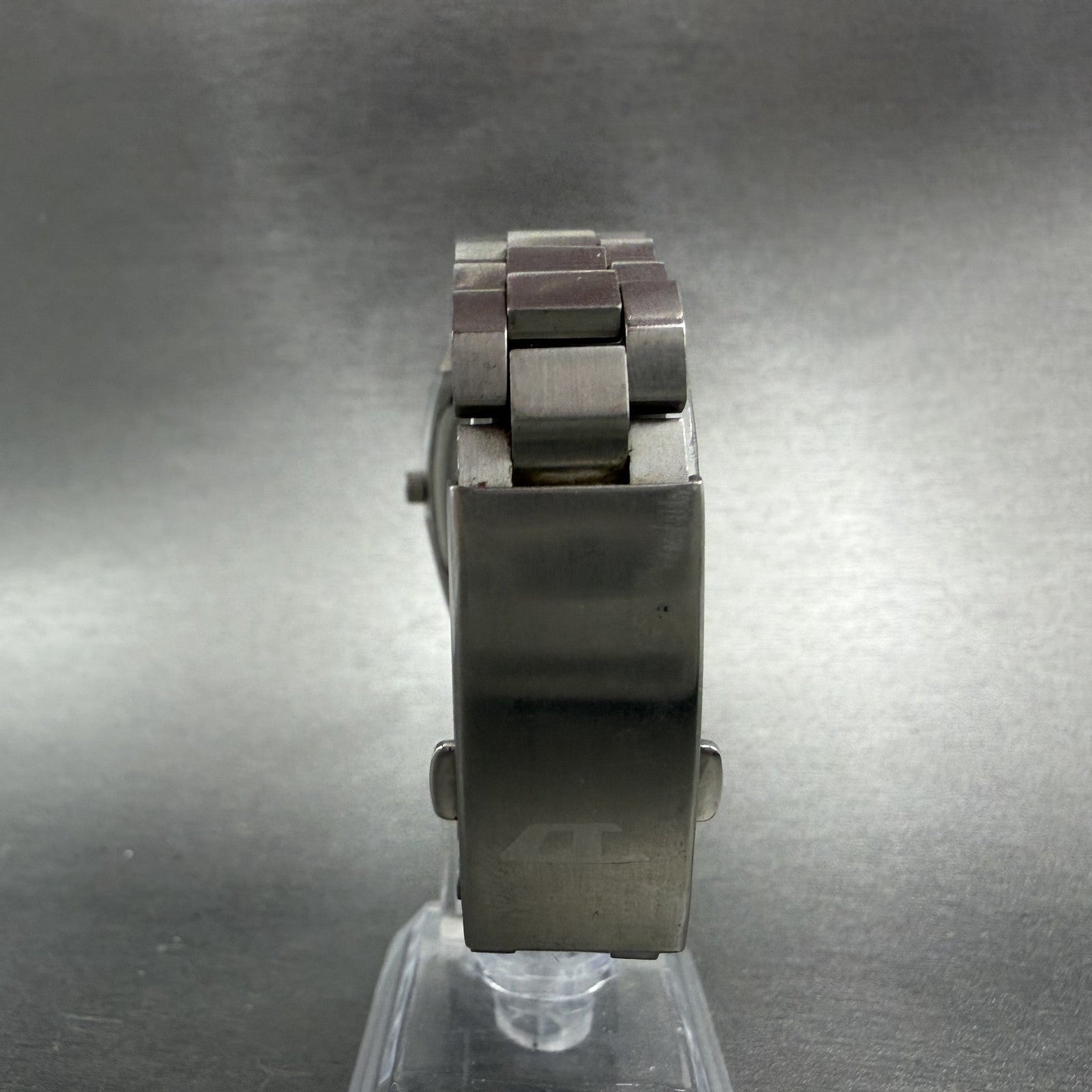 Diesel Watch Women 27mm Purple Dial Stainless Steel Rectangle DZ-1031 New Batt7