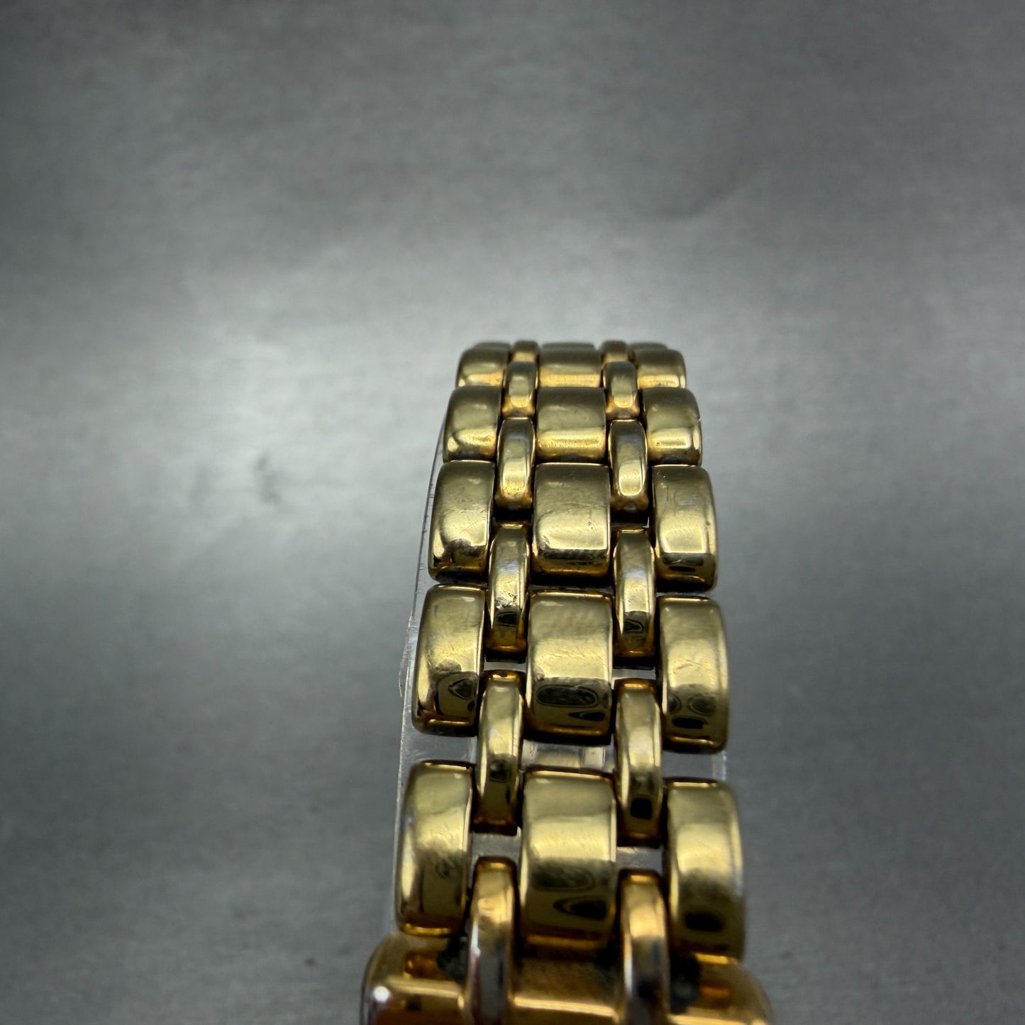 Seiko Tank Watch Women 17mm Champagne Dial Gold Tone 1N00-6B79 New Battery VTG4