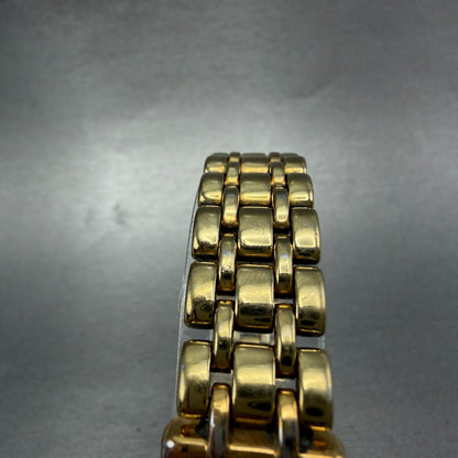 Seiko Tank Watch Women 17mm Champagne Dial Gold Tone 1N00-6B79 New Battery VTG4
