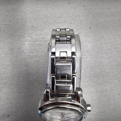 Seiko Watch Women 24mm White Dial Silver Tone Date Round 7N82-0GN0 New Battery4