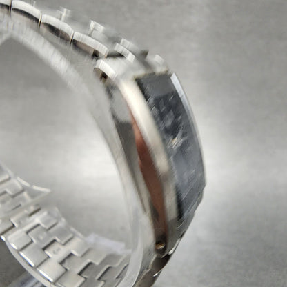Bulova Tank Watch Women 18mm Black Dial Silver Tone Rectangle 96L37 New Battery3