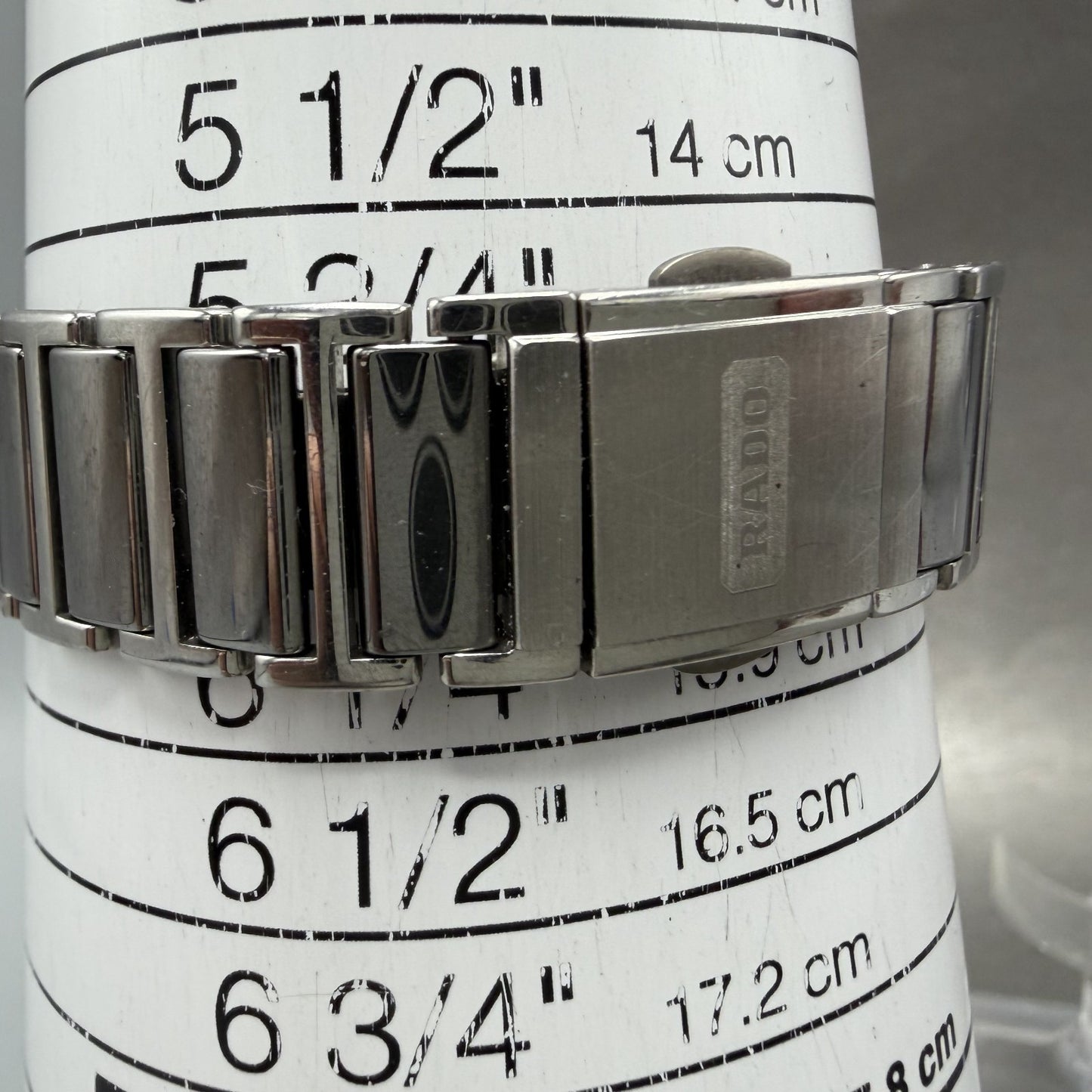 Rado Jubile Tank Watch Women 18mm Silver Dial Ceramic Diamond Bezel 153.0430.310