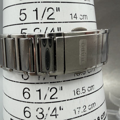 Rado Jubile Tank Watch Women 18mm Silver Dial Ceramic Diamond Bezel 153.0430.310