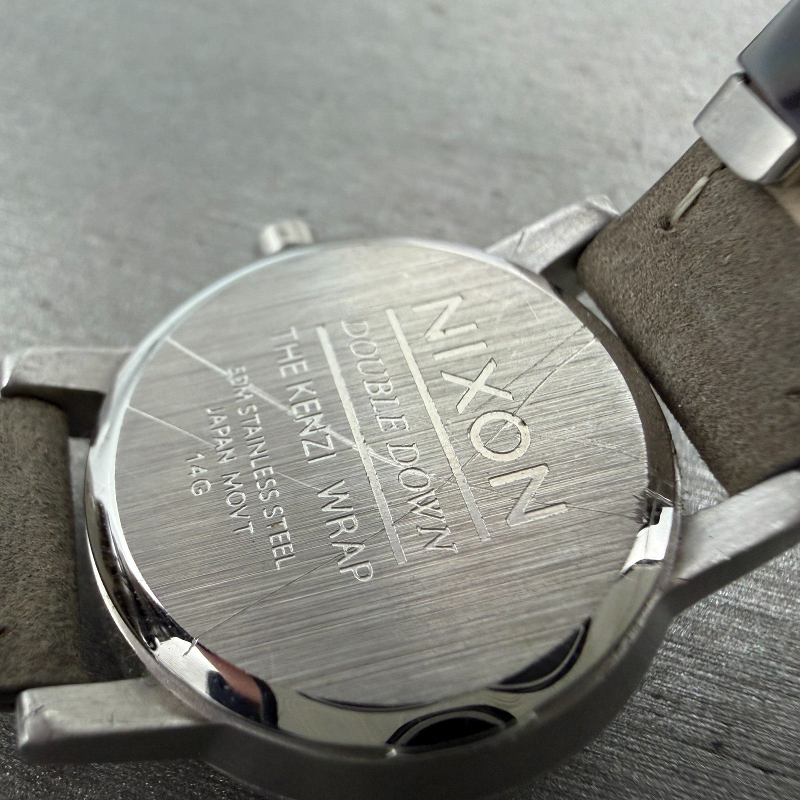 Nixon Kenzi Watch Women 26mm Silver Dial Silver Tone Round Wrap Around New Batt9