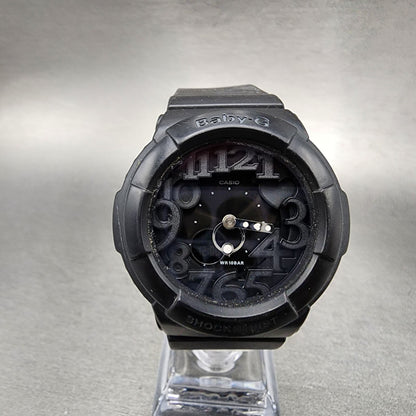 Casio BabyG Watch Women  42mm Analog Digital Black Tone Round BGA131 New Batt0
