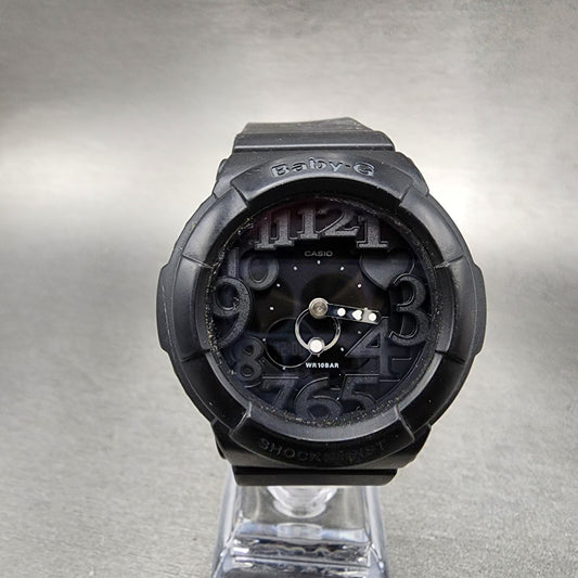 Casio BabyG Watch Women  42mm Analog Digital Black Tone Round BGA131 New Batt0