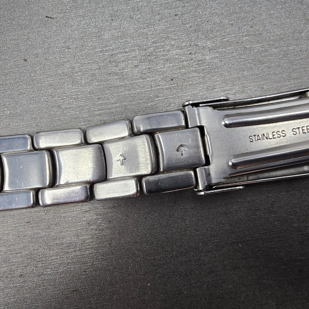 Fossil Bracelet 20mm stainless Steel Band Tri Folding Clasp9