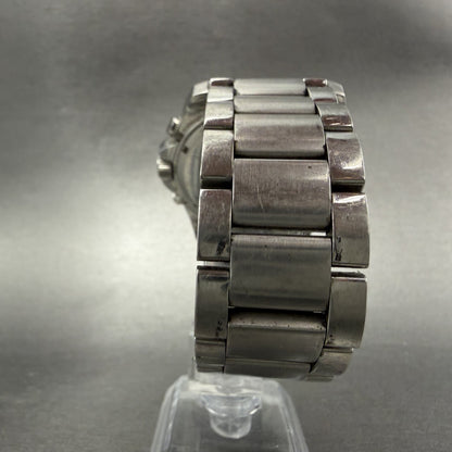 Michael kors Chronograph Watch Men 45mm White Dial Steel Date MK-8131 New Batt7
