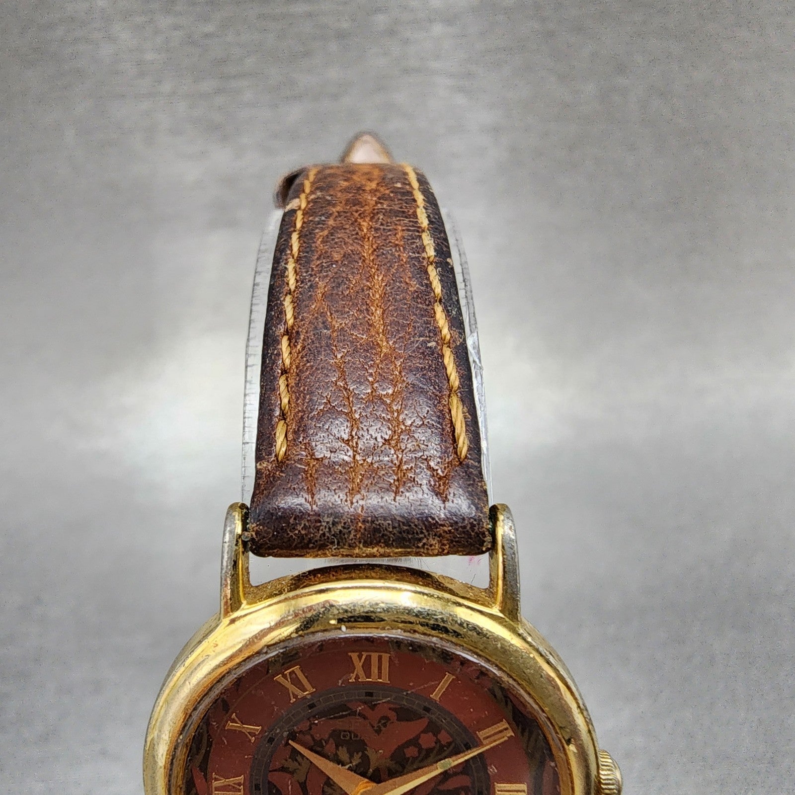 Seiko Watch Women 26mm Red Floral Dial Gold Tone Round 1n000d59 New Battery4