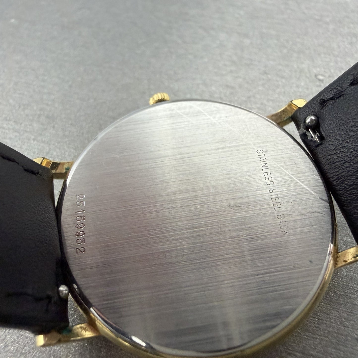 Longines Watch Men 33mm Gold Dial Gold Tone Date Round 7231 156 New Battery9