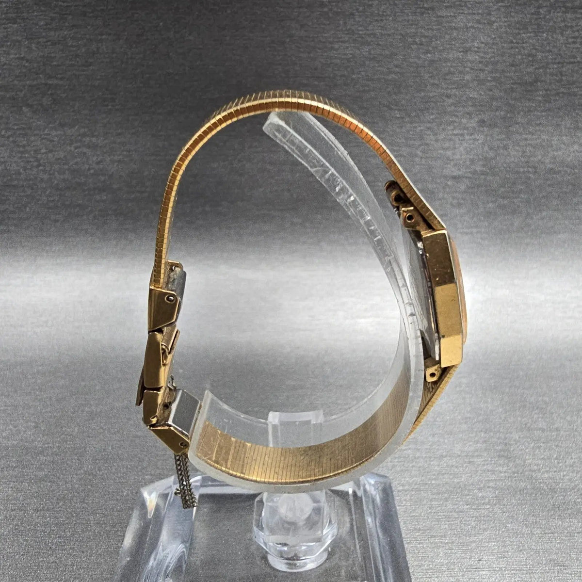 Seiko Watch Women 18mm Gold Dial Gold Tone Octagon 2C20-5840 New Battery Vintage8