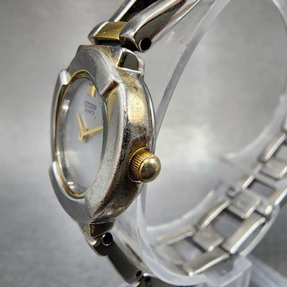 Citizen Watch Women 22mm Silver Dial Two Tone Round 5920K15656 New Battery2
