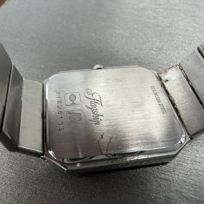 Longines Flagship Tank Watch Men 26mm Silver Dial Two Tone Octagon New Battery9