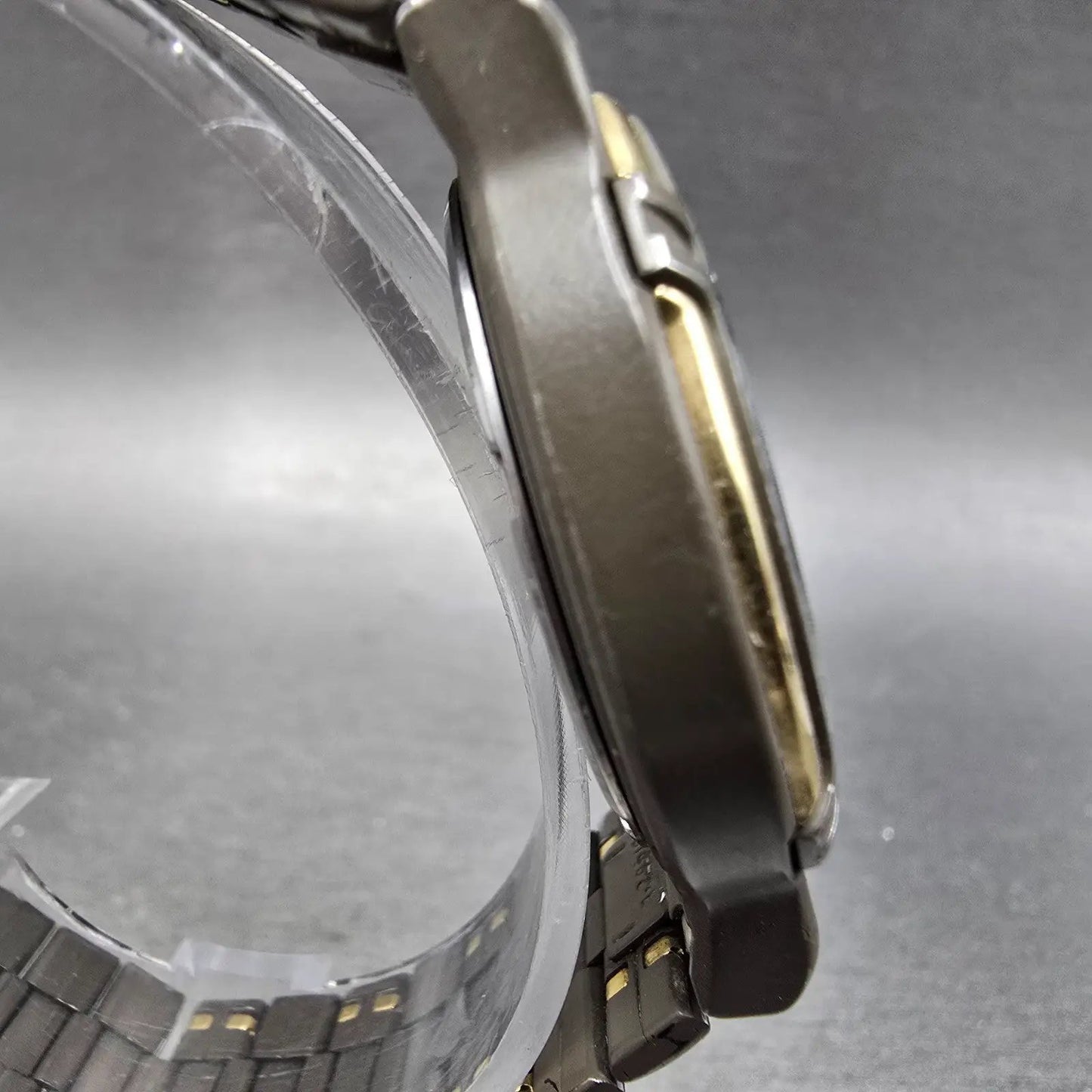 Seiko SQ Sports 150 Watch Men 36mm Gray Dial Two Tone Daydate 5H23-6219 PARTS HU4