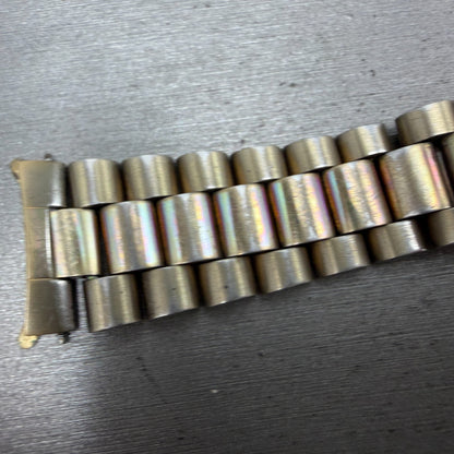 Seiko Bracelet 20mm Stainless Steel Gold Tone Tri Folding Clasp Vintage S10035