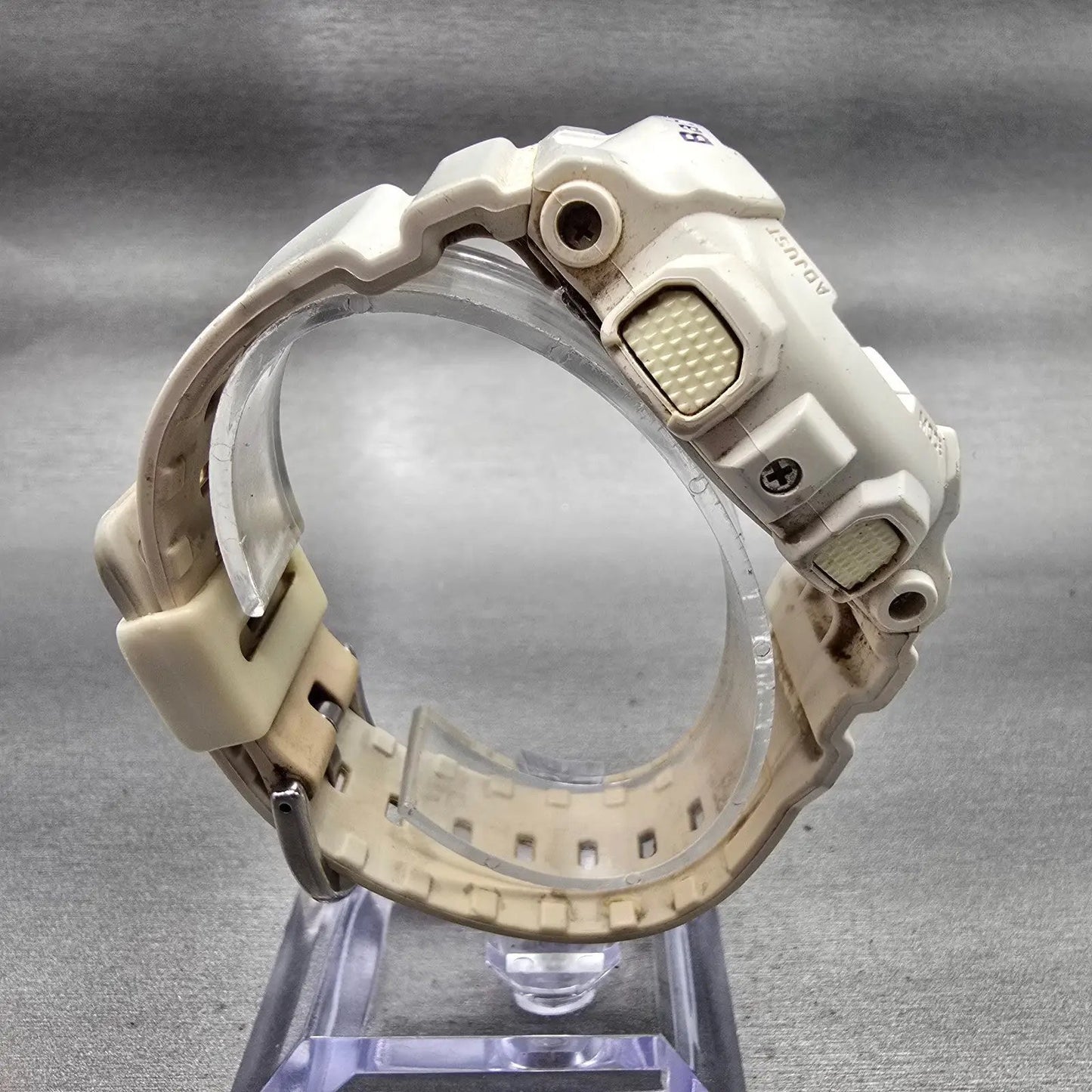 Casio Baby-G BA-112 Watch Women 43mm Purple White Chronograph Alarm New Battery8