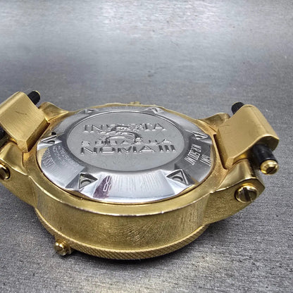 Invicta Sub Aqua Noma III Watch Men 50mm MOP Dial Gold Tone Date 0738 NewBattery7