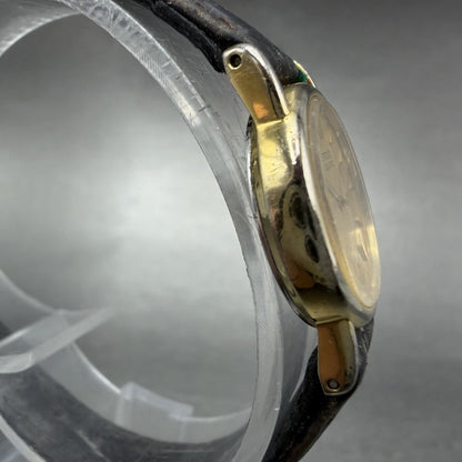 Seiko Watch Women 20mm Gold Dial Gold Tone Round 2y00-0A19 New Battery Vintage3