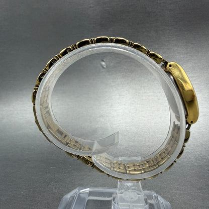 Seiko Watch Women 18mm White Dial Gold Tone Oval 1N01-5C19 New Battery8