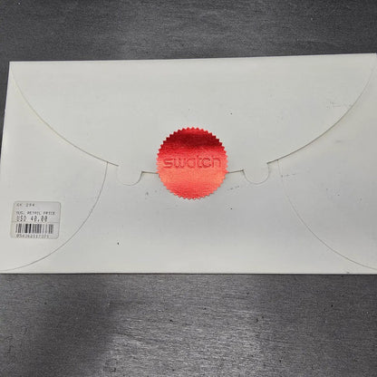 Swatch Dear Mum Watch Unisex 34mm White Dial Clear Case GK294 NOS10