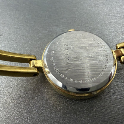 Citizen Watch Women 20mm Champagne Dial Gold Tone Round 5920-S99183 New Battery9