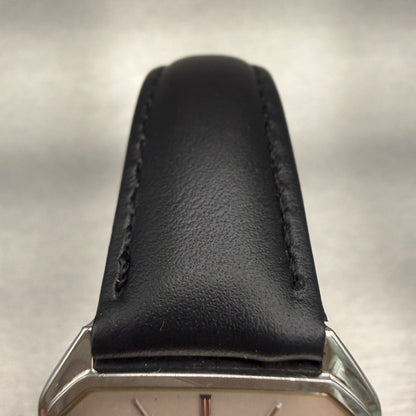 Seiko Credor Watch Men 28mm Silver Dial Silver Tone Octagon 6020-5090 New Batt4