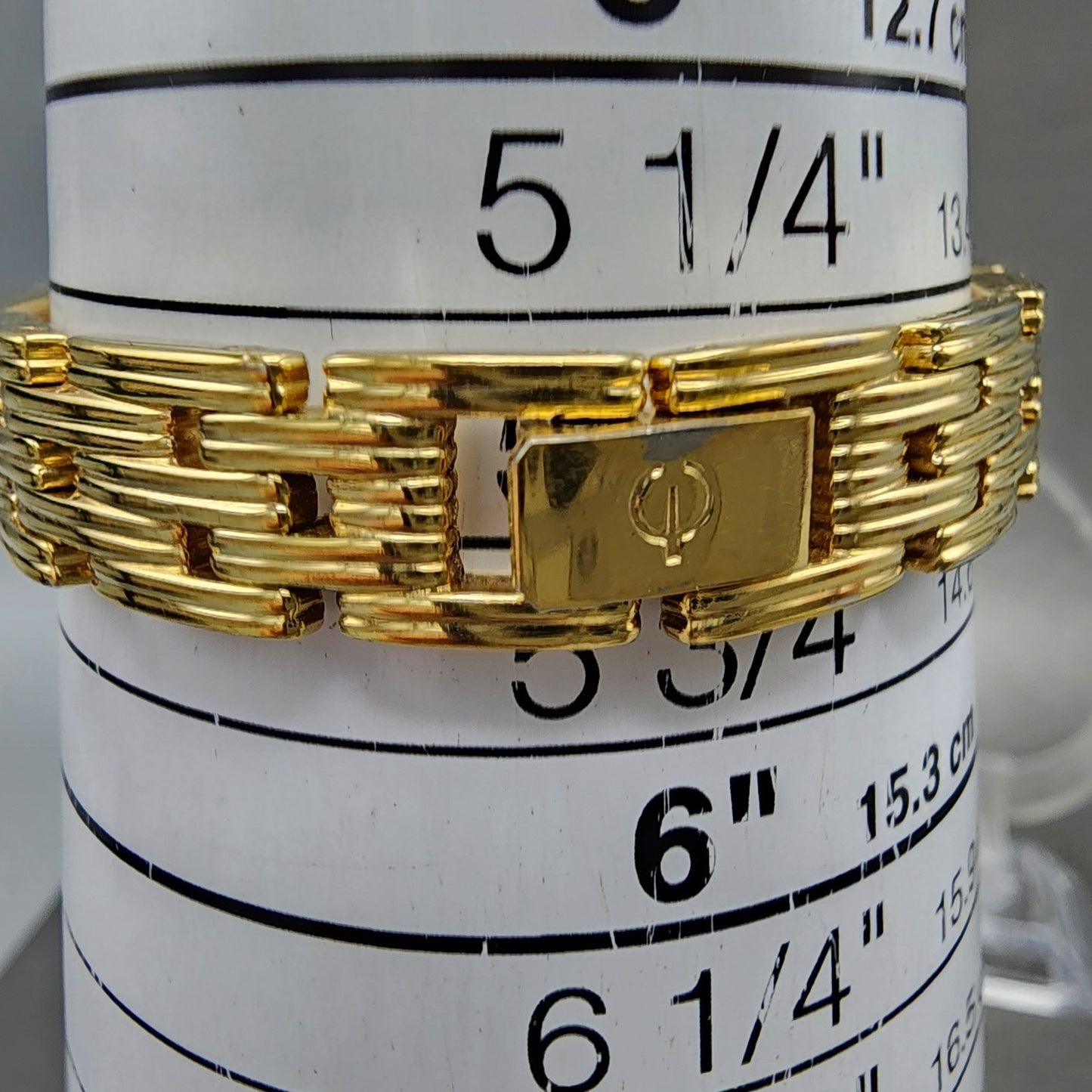 Elgin Watch Women 17mm Black Dial Gold Tone Hexagon EL394 New Battery10