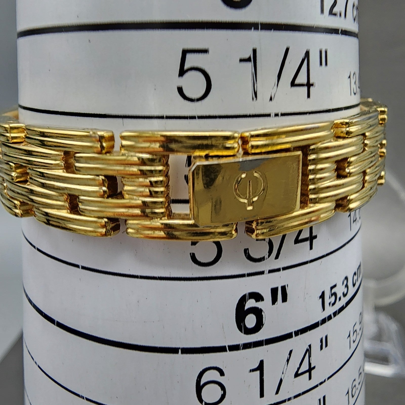 Elgin Watch Women 17mm Black Dial Gold Tone Hexagon EL394 New Battery10