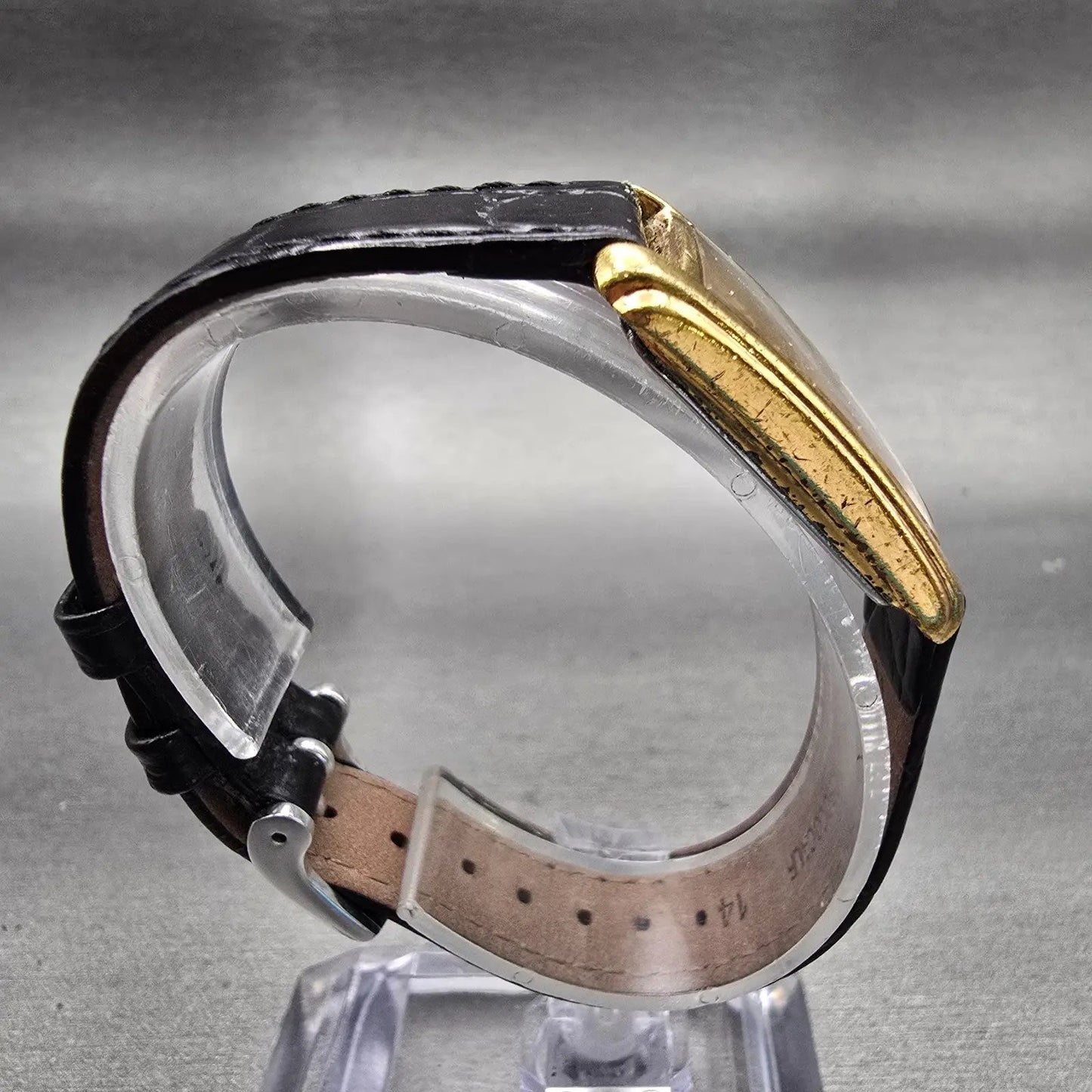 Seiko Tank Watch Women 21mm White Dial Gold Tone Rectangle 4N00-6950 New Battery8
