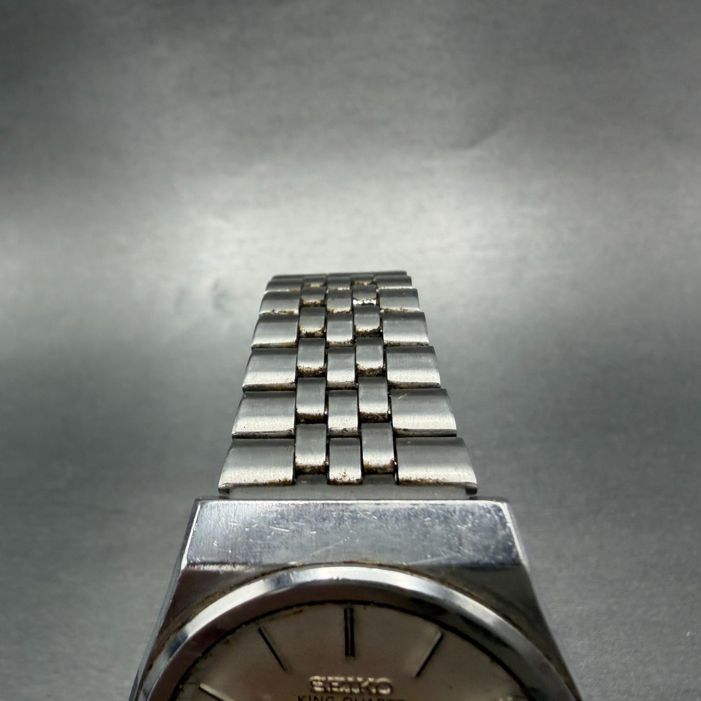 Seiko King Quartz Watch Men 35mm Silver Dial Steel Daydate 9723-8030 New Battery4