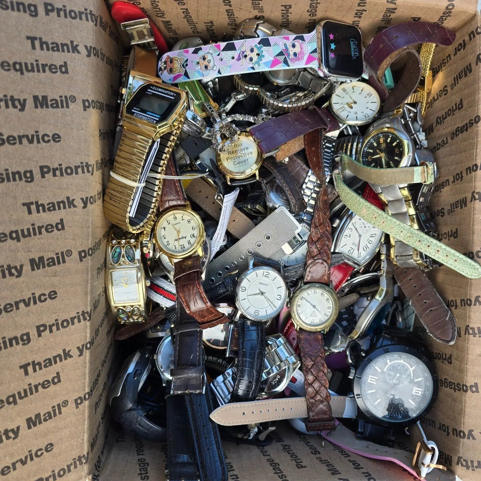 Watch Lot Men Women Citizen Fossil Wenger Stauer 18.2 LB VTG Modern PARTS4
