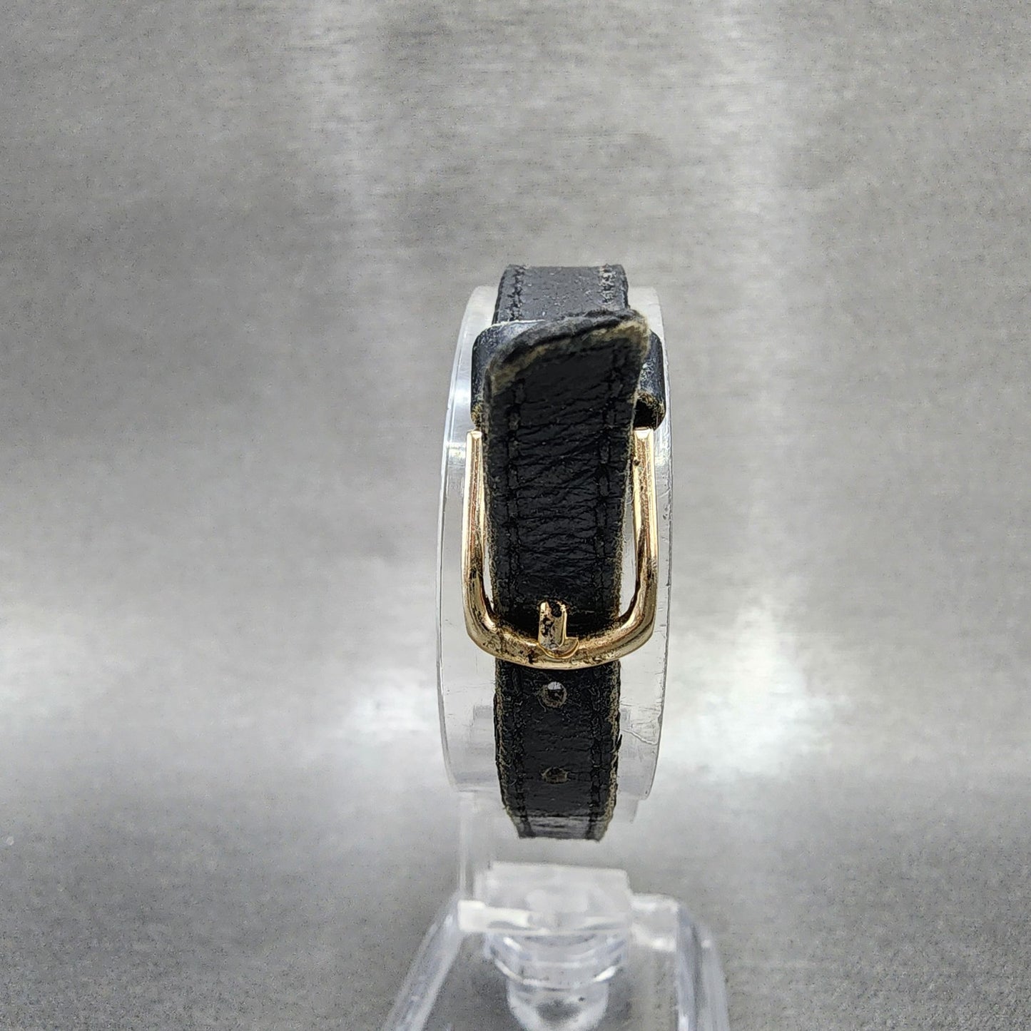 Seiko Watch Women 22mm Black Dial Two Tone Octagon 23200330 New Battery7
