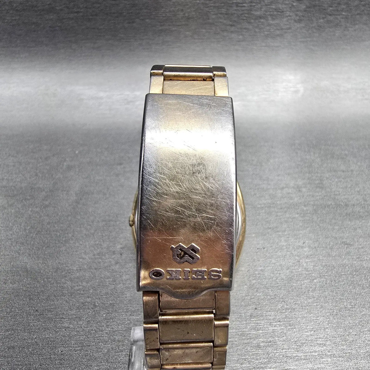 Seiko SQ Watch Men 36mm Brown Dial Gold Tone Daydate 4336-8129 New Battery7